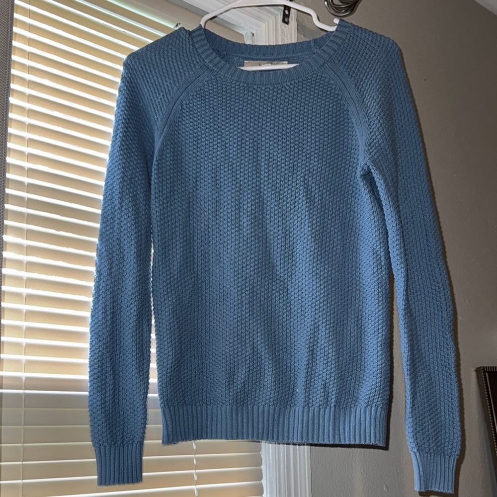 LOFT Soft Blue Knit Top